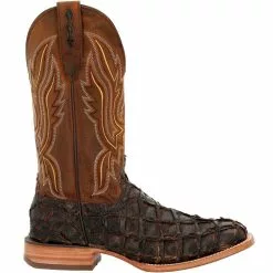 Durango Boots Durango Premium Exotics Brown Pirarucu 12" Mens Western Boots