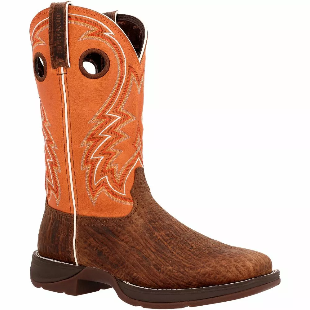 Rocky Boots Durango Rebel Monarch Orange DDB0392 Mens Western Boots - Image 2